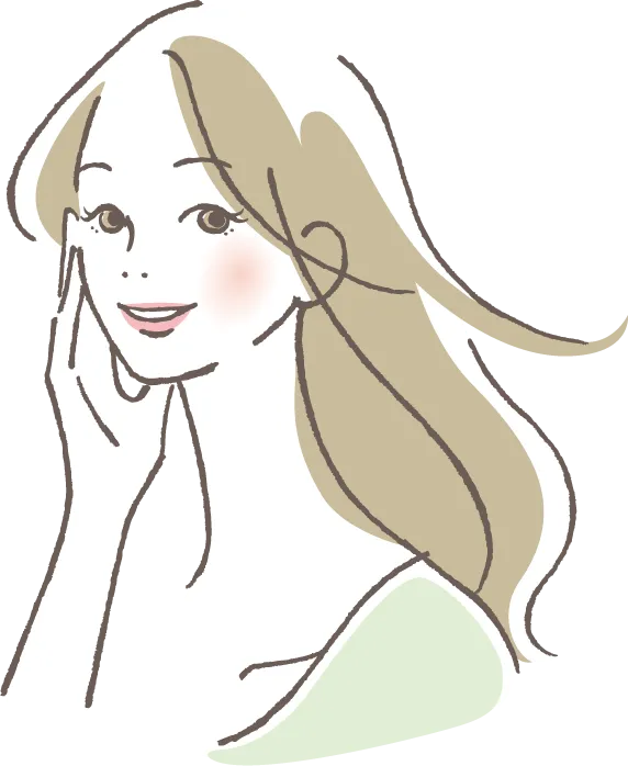 乾燥肌の女性