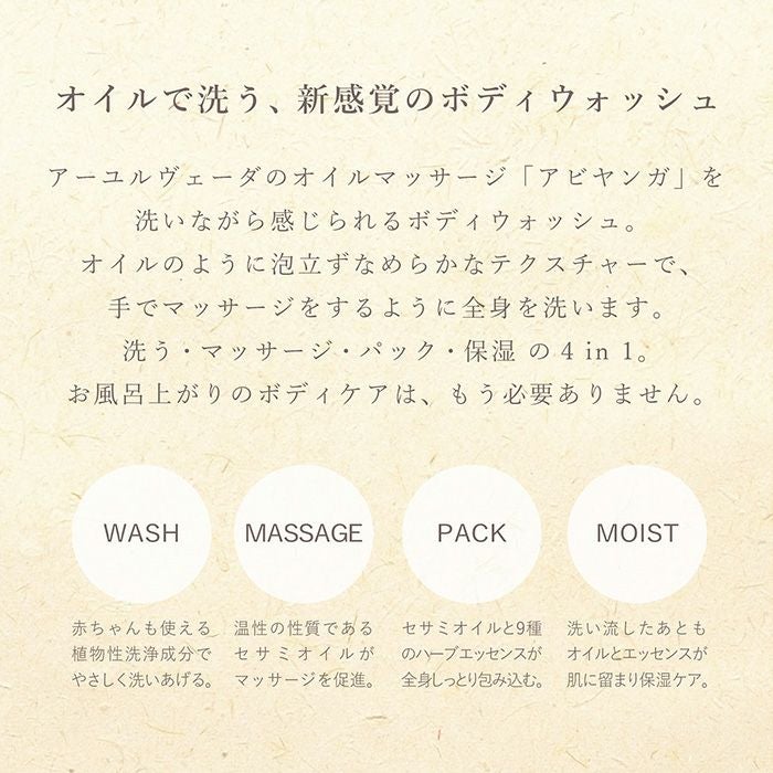 ARYURVIST アーユルヴィスト アビヤンガボディウォッシュ