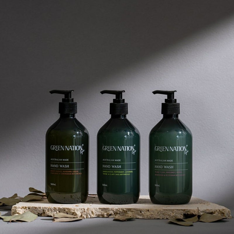 GREEN NATION life 98％天然由来の香り高いハンドウォッシュ 500ml ベルガモット＆イランイラン