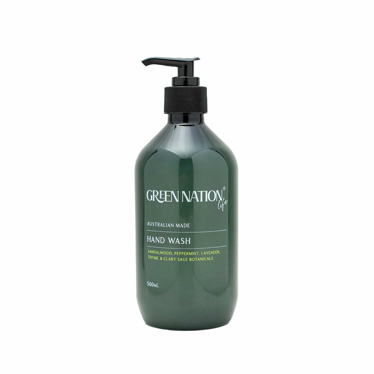GREEN NATION life 98％天然由来の香り高いハンドウォッシュ 500ml ラベンダー&タイム