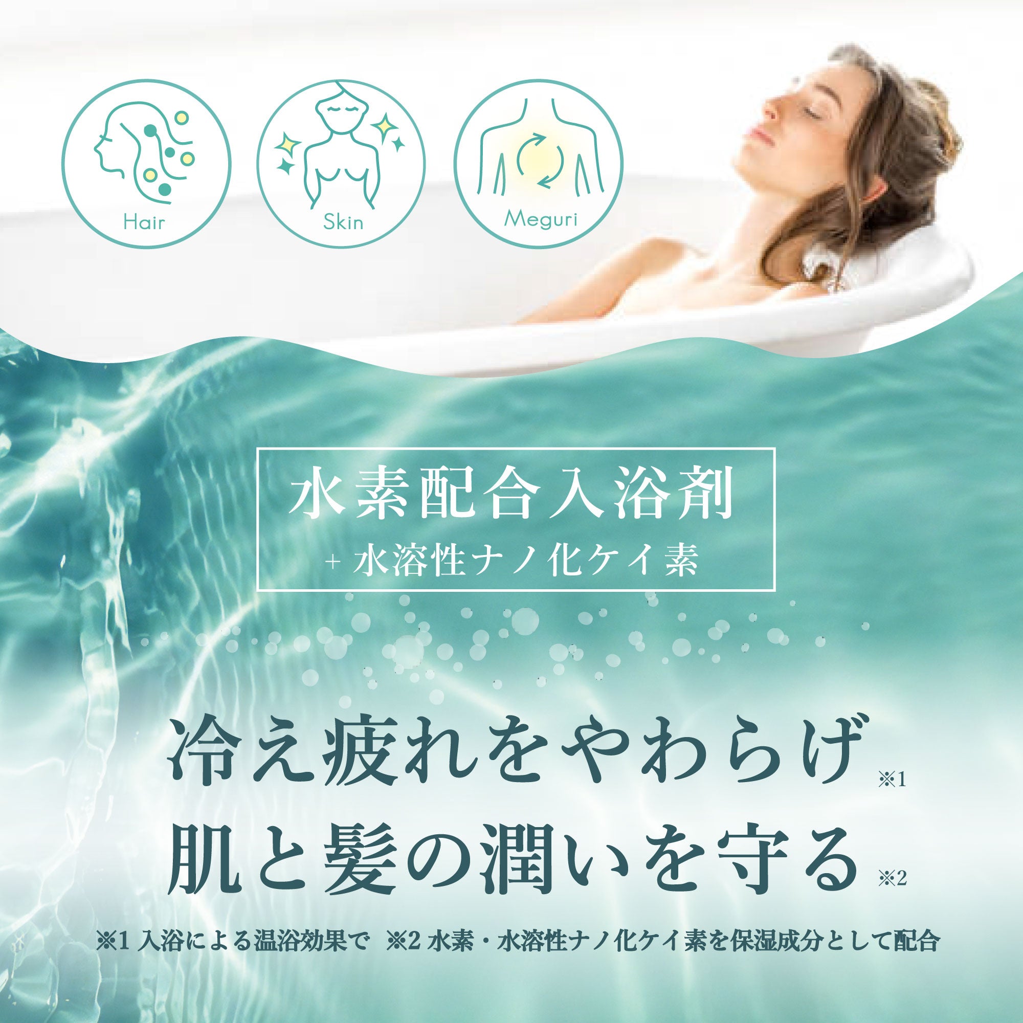 水素入浴剤biyoyu｜個包装で使いやすい温活バスアイテム｜入浴剤
