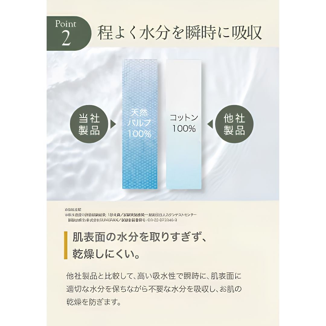 Sokaiteki フェイシャルタオル 天然パルプ100% 高い吸水力で乾燥しにくい